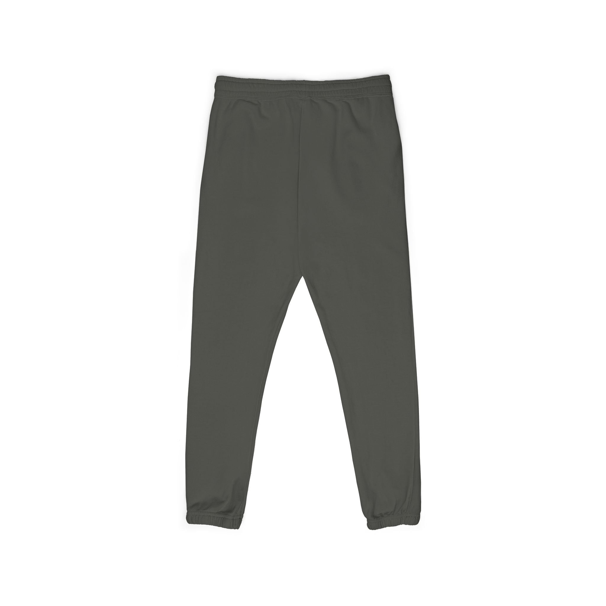 Leo Vertical Script Sweatpants — Garment-Dyed Fleece Joggers