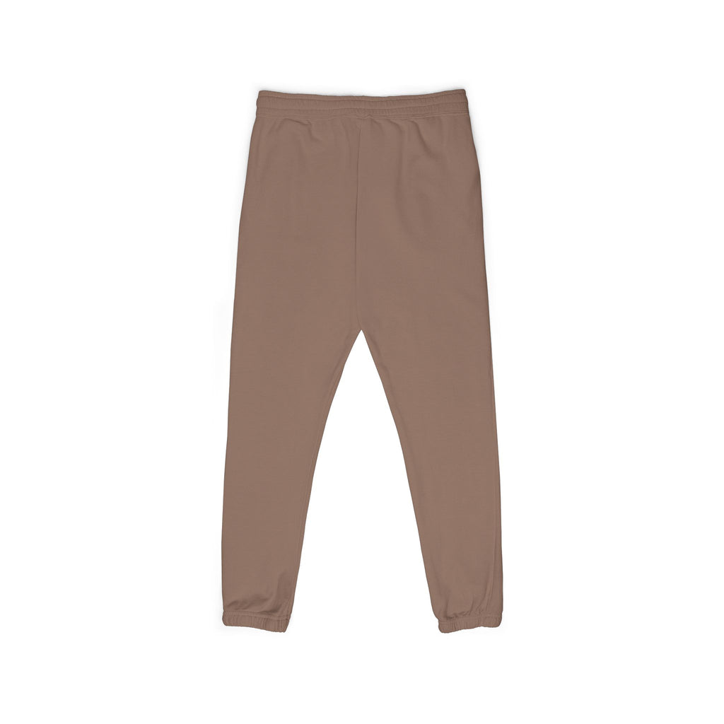 Leo Vertical Script Sweatpants — Garment-Dyed Fleece Joggers