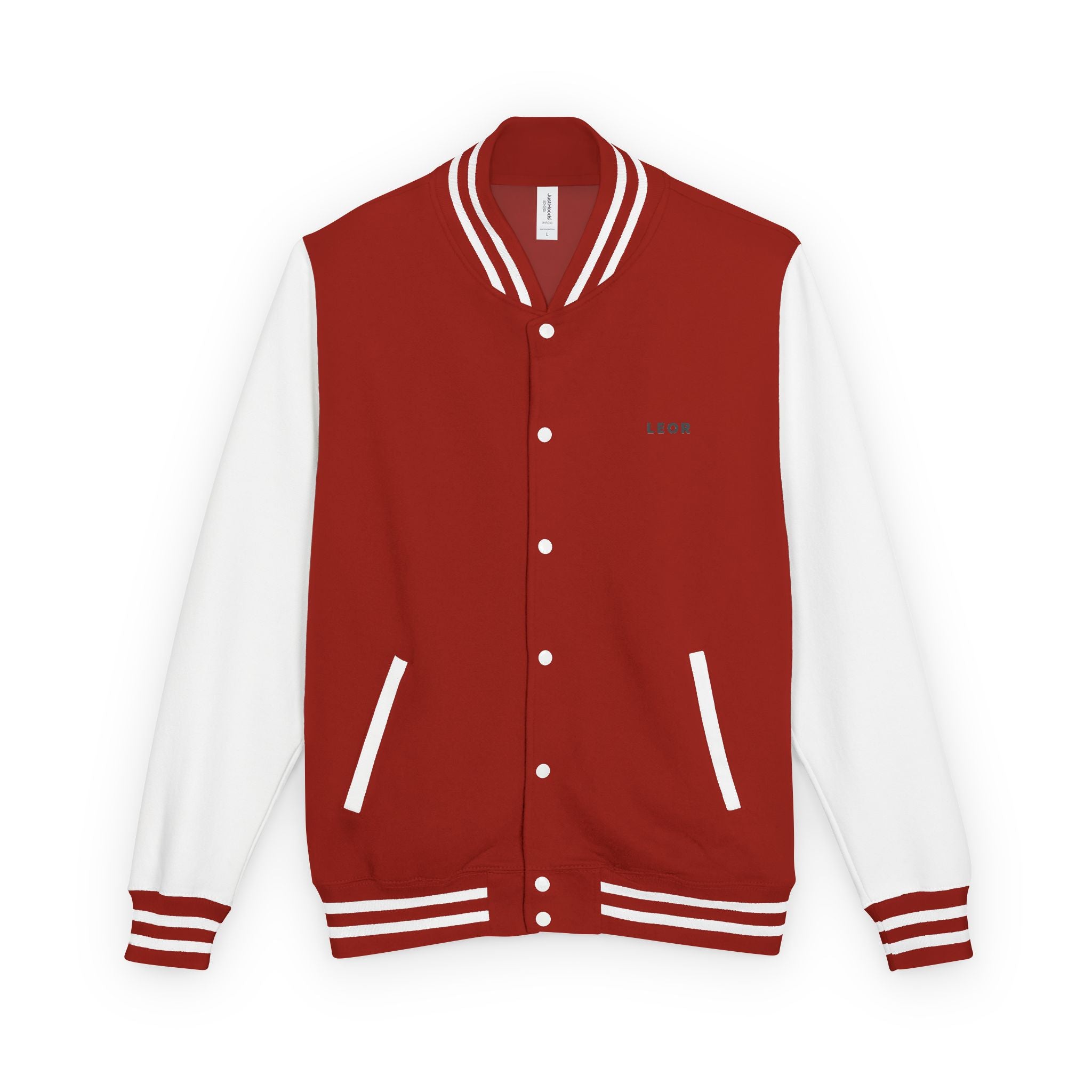 Classic Red & White Letterman Jacket